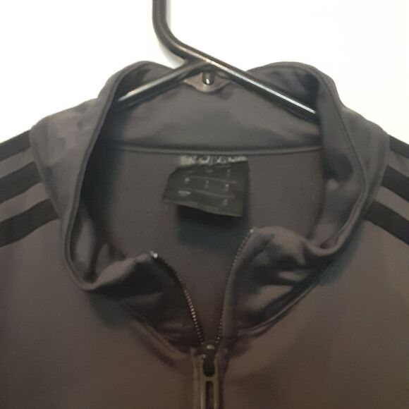 Adidas Full Zip Track Jacket Men's Small Gray 3 Stripe Athletic - Picture 4 of 8